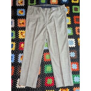 Lauren Ralph Lauren Gray Wool Pants Pleated Business Career Size 22 (38x27)